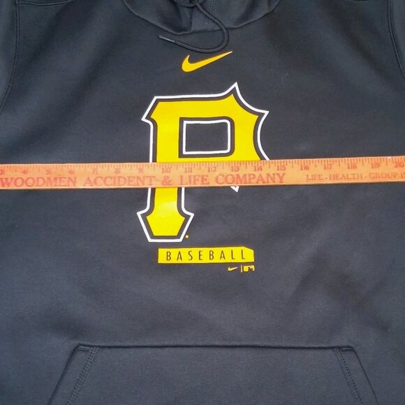 Pittsburgh Pirates Hooded Sweatshirt Men Large Nike Dri Fit MLB Hoodie Baseball - Picture 3 of 10